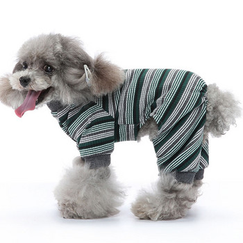 Στριπς Ολόσωμη φόρμα για σκύλους Πυτζάμες Ρούχα για σκύλους Άνοιξη Φθινοπωρινό Πλεκτά Φούτερ για κατοικίδια Πιτζάμες Πιτζάμες Φόρμα για Μικρά Σκυλιά Chiwawa PJS XS