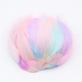 Suled hulgimüük 100 tk 4-8cm väike luigeplokk kohev värviline naturaalne hanesulg käsitööks Kleidi lõikamine ehete valmistamiseks