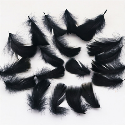 Suled hulgimüük 100 tk 4-8cm väike luigeplokk kohev värviline naturaalne hanesulg käsitööks Kleidi lõikamine ehete valmistamiseks