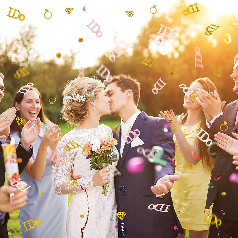 15 g mirdzošs dimanta gredzens konfeti līgavas dušas saderināšanās galdiņam, kas paredzēts mazulim, DIY dzimšanas dienas kāzu ballīšu piederumi