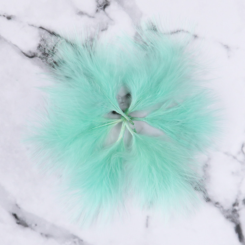 50/100 τμχ Φτερά γαλοπούλας μέντας Αφράτο και μαλακό φτερό χειροτεχνίας για φόρεμα διακόσμησης κοσμημάτων DIY Υλικό δέσιμου με μύγα