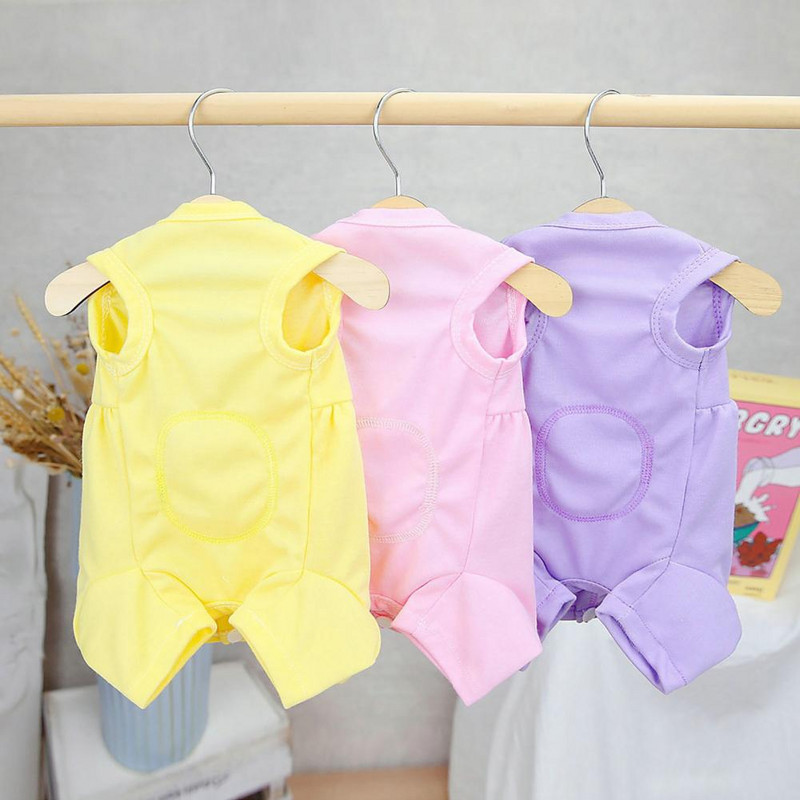 Mīksts kucēnu kaķu ķirurģijas atjaunošanas kopšanas apģērbs Elastīgs suņu sterilizācijas uzvalks mājdzīvniekam pēc operācijas krekls mazam kaķim