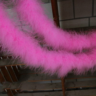 2 metri bieza, pūkaina tītara spalvu boa, mīksta pilna spalvu apdares svītra kāzu ballīšu kostīmu skatuves Cosplay DIY dekorēšanai