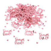 15 g/maiss Rose Gold Team Bride To Be Konfeti Vēstules Plastmasas Konfeti Kāzu Dekorācijas Vecmeitu ballītes piederumi