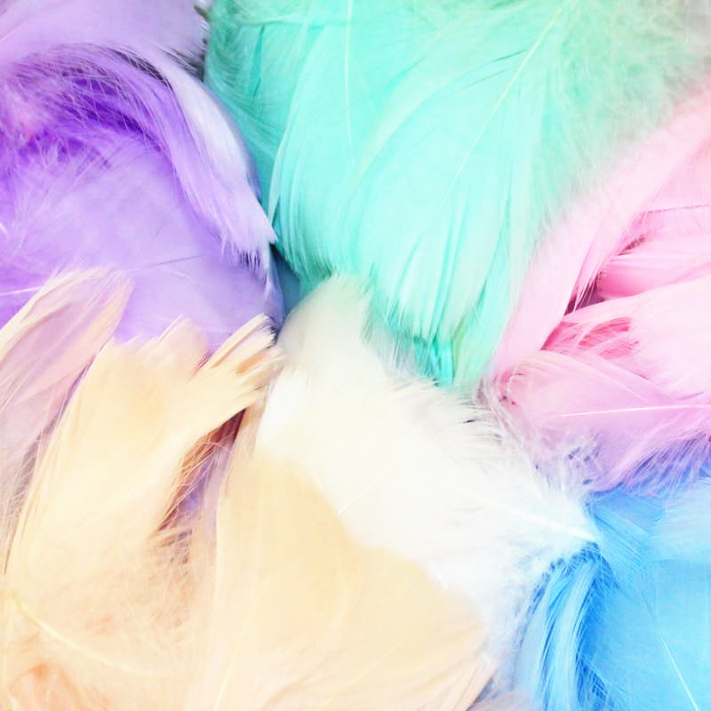 100 db natúr libatoll tollak 4-8cm 8-12cm színes hattyutollal lakberendezéshez Kézműves barkács ékszer dekoráció