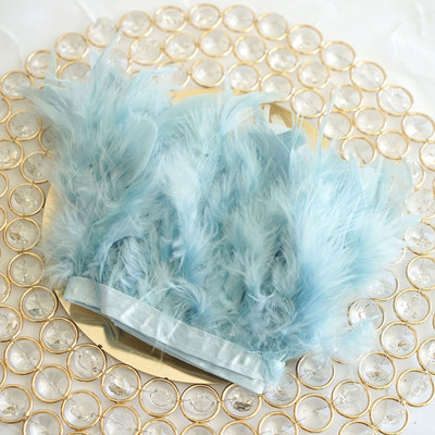 1 metar prirodne kože ružičaste boje pureće perje ukrasi vrpce vjenčanica šivanje rukotvorina veleprodaja