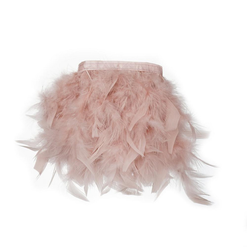 1 metar prirodne kože ružičaste boje pureće perje ukrasi vrpce vjenčanica šivanje rukotvorina veleprodaja
