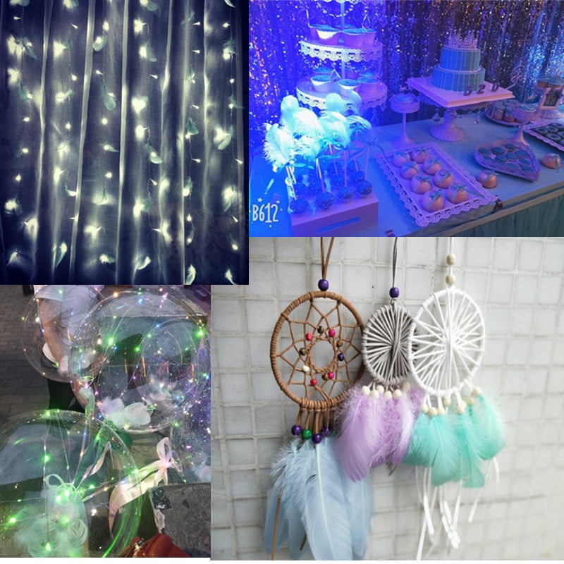 50 vnt Natūralios plunksnos 4-6 colių 10-15 cm kalakutienos baltos plunksnos pūkuotos vestuvinės suknelės „pasidaryk pats“ papuošalai dekoro priedai plunksnos