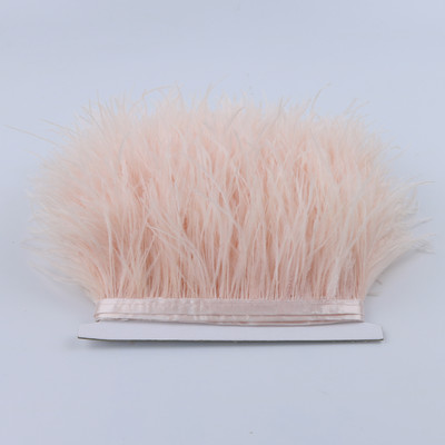 8-10cm Természetes strucctollak Vágószalag Dekoráció Kézműves Parti Esküvői Ruha Ruhák Varrás Kézműves toll 1M Nagyker