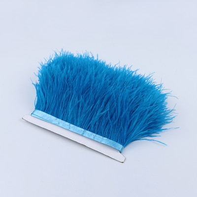 8-10cm Természetes strucctollak Vágószalag Dekoráció Kézműves Parti Esküvői Ruha Ruhák Varrás Kézműves toll 1M Nagyker