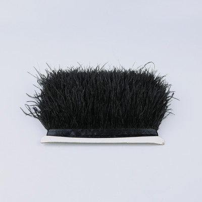 8-10cm Természetes strucctollak Vágószalag Dekoráció Kézműves Parti Esküvői Ruha Ruhák Varrás Kézműves toll 1M Nagyker