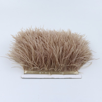 8-10cm Természetes strucctollak Vágószalag Dekoráció Kézműves Parti Esküvői Ruha Ruhák Varrás Kézműves toll 1M Nagyker