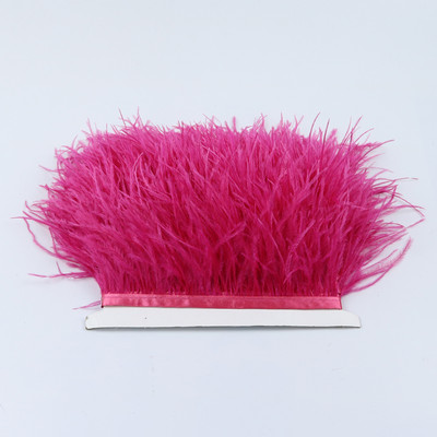 8-10cm Természetes strucctollak Vágószalag Dekoráció Kézműves Parti Esküvői Ruha Ruhák Varrás Kézműves toll 1M Nagyker