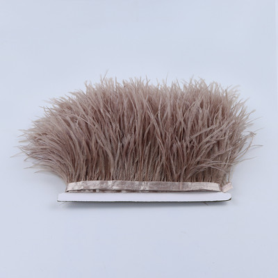 8-10cm Természetes strucctollak Vágószalag Dekoráció Kézműves Parti Esküvői Ruha Ruhák Varrás Kézműves toll 1M Nagyker