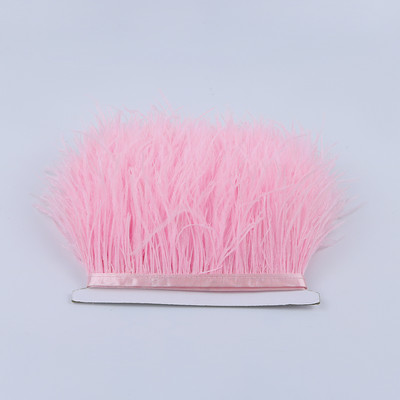 8-10cm Természetes strucctollak Vágószalag Dekoráció Kézműves Parti Esküvői Ruha Ruhák Varrás Kézműves toll 1M Nagyker