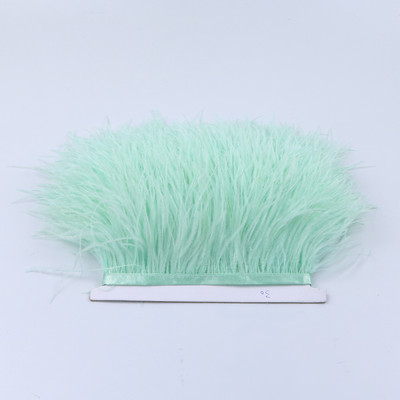 8-10cm Természetes strucctollak Vágószalag Dekoráció Kézműves Parti Esküvői Ruha Ruhák Varrás Kézműves toll 1M Nagyker