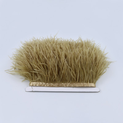 8-10cm Természetes strucctollak Vágószalag Dekoráció Kézműves Parti Esküvői Ruha Ruhák Varrás Kézműves toll 1M Nagyker