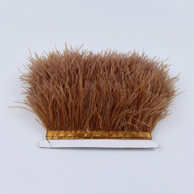 8-10cm Természetes strucctollak Vágószalag Dekoráció Kézműves Parti Esküvői Ruha Ruhák Varrás Kézműves toll 1M Nagyker