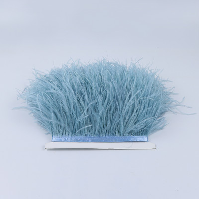 8-10cm Természetes strucctollak Vágószalag Dekoráció Kézműves Parti Esküvői Ruha Ruhák Varrás Kézműves toll 1M Nagyker