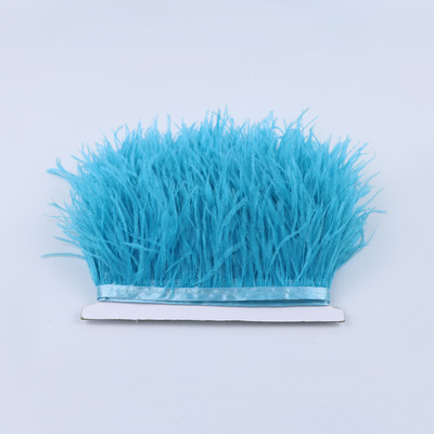 8-10cm Természetes strucctollak Vágószalag Dekoráció Kézműves Parti Esküvői Ruha Ruhák Varrás Kézműves toll 1M Nagyker