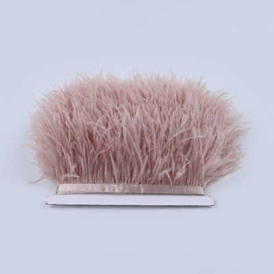 8-10cm Természetes strucctollak Vágószalag Dekoráció Kézműves Parti Esküvői Ruha Ruhák Varrás Kézműves toll 1M Nagyker