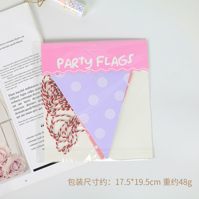 12gab/komplekts 15*16cm karogi stīgas filcs reklāmkarogs vītnes dzimšanas dienas vimpelis bērnu duša kāzu ballīšu dekorēšanas piederumi