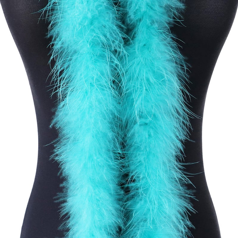 Új 2 méteres Marabou toll boa pulyka toll szalagon Esküvői ruha/szoknya dekoráció Plumes Kézművesség