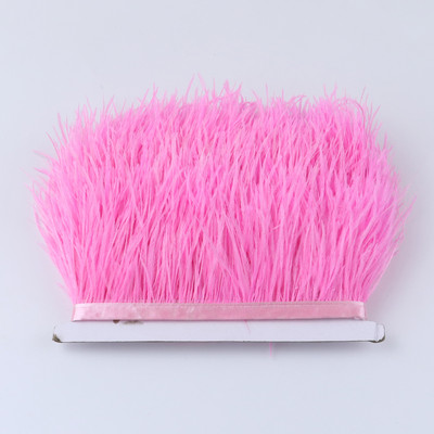 1 metras Daugiaspalvės Stručio plunksnos kirpimo juostelė 8-10cm Natūralios plunksnos suknelėms Drabužiams Suknelių dekoravimui Siuvimo amatai