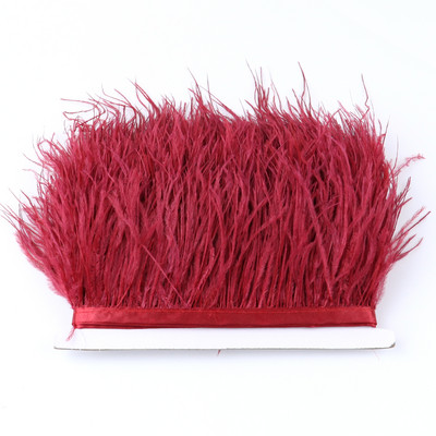 1 metras Daugiaspalvės Stručio plunksnos kirpimo juostelė 8-10cm Natūralios plunksnos suknelėms Drabužiams Suknelių dekoravimui Siuvimo amatai