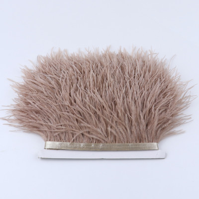 1 metras Daugiaspalvės Stručio plunksnos kirpimo juostelė 8-10cm Natūralios plunksnos suknelėms Drabužiams Suknelių dekoravimui Siuvimo amatai