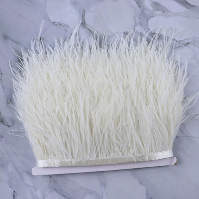 1 metras Daugiaspalvės Stručio plunksnos kirpimo juostelė 8-10cm Natūralios plunksnos suknelėms Drabužiams Suknelių dekoravimui Siuvimo amatai