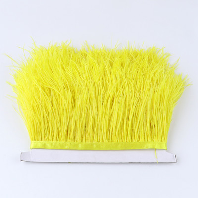 1 metras Daugiaspalvės Stručio plunksnos kirpimo juostelė 8-10cm Natūralios plunksnos suknelėms Drabužiams Suknelių dekoravimui Siuvimo amatai