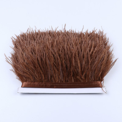 1 metras Daugiaspalvės Stručio plunksnos kirpimo juostelė 8-10cm Natūralios plunksnos suknelėms Drabužiams Suknelių dekoravimui Siuvimo amatai