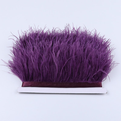 1 metras Daugiaspalvės Stručio plunksnos kirpimo juostelė 8-10cm Natūralios plunksnos suknelėms Drabužiams Suknelių dekoravimui Siuvimo amatai