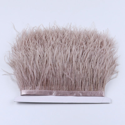 1 metras Daugiaspalvės Stručio plunksnos kirpimo juostelė 8-10cm Natūralios plunksnos suknelėms Drabužiams Suknelių dekoravimui Siuvimo amatai