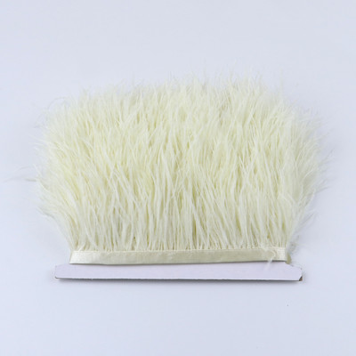 1 metras Daugiaspalvės Stručio plunksnos kirpimo juostelė 8-10cm Natūralios plunksnos suknelėms Drabužiams Suknelių dekoravimui Siuvimo amatai