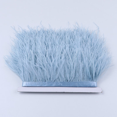 1 metras Daugiaspalvės Stručio plunksnos kirpimo juostelė 8-10cm Natūralios plunksnos suknelėms Drabužiams Suknelių dekoravimui Siuvimo amatai