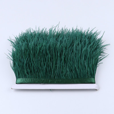 1 metras Daugiaspalvės Stručio plunksnos kirpimo juostelė 8-10cm Natūralios plunksnos suknelėms Drabužiams Suknelių dekoravimui Siuvimo amatai