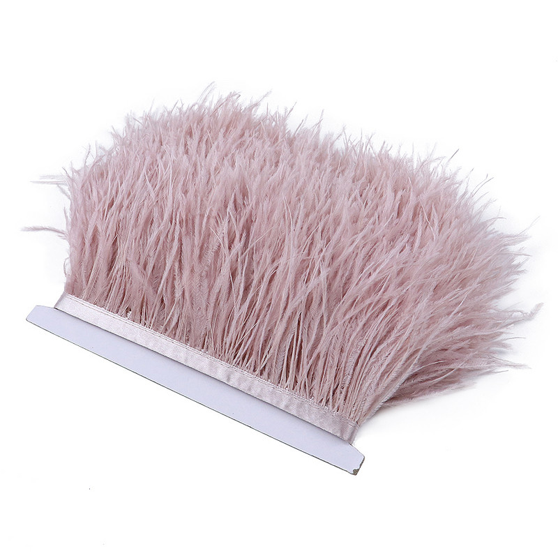 1 metras Daugiaspalvės Stručio plunksnos kirpimo juostelė 8-10cm Natūralios plunksnos suknelėms Drabužiams Suknelių dekoravimui Siuvimo amatai