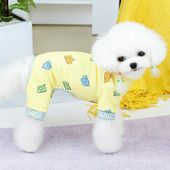 Suņu kombinezons ar apaļu kaklu, multfilma četrkājains mājdzīvnieku kucēns.