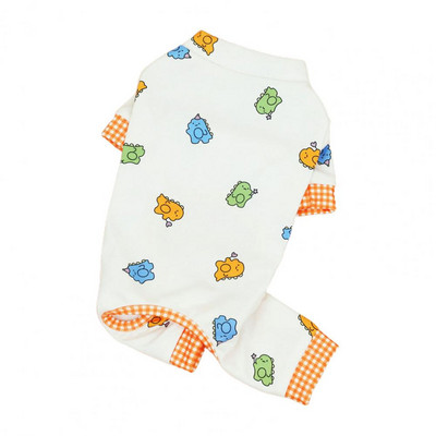 Suņu kombinezons ar apaļu kaklu, multfilma četrkājains mājdzīvnieku kucēns.