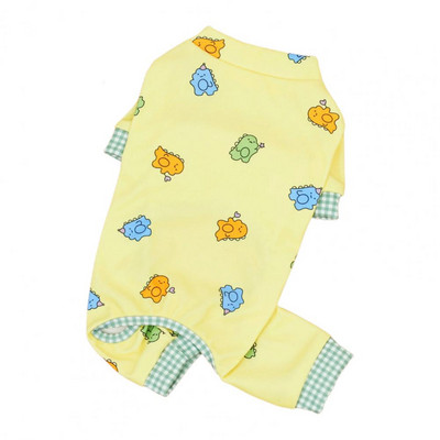 Suņu kombinezons ar apaļu kaklu, multfilma četrkājains mājdzīvnieku kucēns.