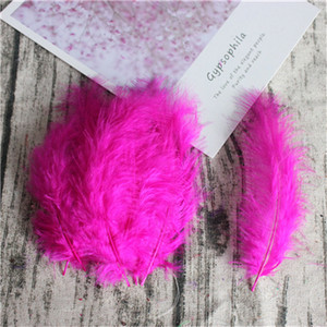 Plunksnos 10-15 cm Kalakutienos plunksnos 4-6 colių 50 vnt. Vištienos plunksnos Spalvingos plunksnos Para Manualidades vestuvinių suknelių dekoravimui