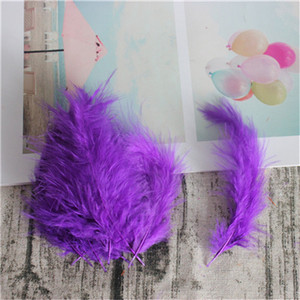 Plunksnos 10-15 cm Kalakutienos plunksnos 4-6 colių 50 vnt. Vištienos plunksnos Spalvingos plunksnos Para Manualidades vestuvinių suknelių dekoravimui