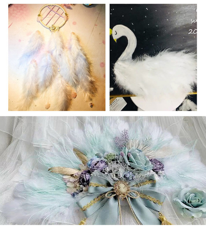 Plunksnos 10-15 cm Kalakutienos plunksnos 4-6 colių 50 vnt. Vištienos plunksnos Spalvingos plunksnos Para Manualidades vestuvinių suknelių dekoravimui