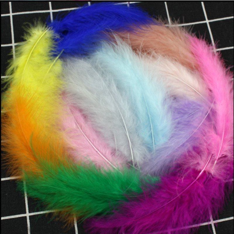 Plunksnos 10-15 cm Kalakutienos plunksnos 4-6 colių 50 vnt. Vištienos plunksnos Spalvingos plunksnos Para Manualidades vestuvinių suknelių dekoravimui