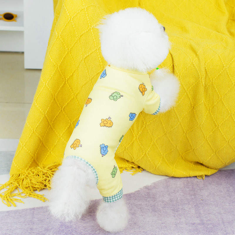 Pavasara suns Kombinezons Apģērbs Jauki Vasaras Jorkas Mētelis Čivavas Pūdelis Bišons Pomerānijas šnaucers Kostīms Sunītis Mājdzīvnieki Bikses Apģērbs