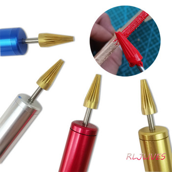 Δερμάτινο Edge Dye Pen Brass Head Leather Edge Oil Pen Applicator Speedy Edge Roller Paint Leather Paint Craft Tools