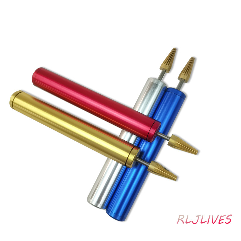 Ādas malu krāsošanas pildspalva Misiņa galviņa Ādas malas eļļas pildspalva aplikators Speedy Edge Roller Paint Ādas Krāsas Amatniecības instrumenti