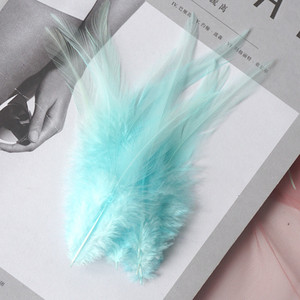 10-15cm Baltā gaiļa spalva Dabīgās vistas spalvas Dekoratīvie Mušu Siešanas Aksesuāri Amatniecība rokdarbiem un amatniecības derses